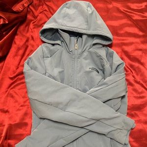 North Face Fleece Lined Coat Blue